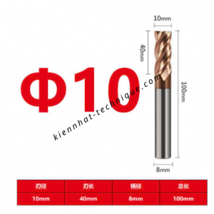 Dao phay Trụ 10*40*100*8-4F