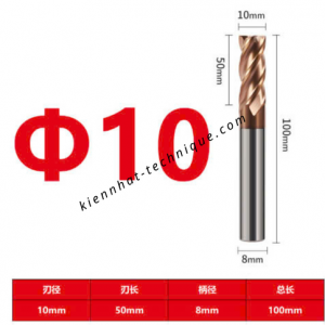 Dao phay Trụ 10*50*100*8-4F