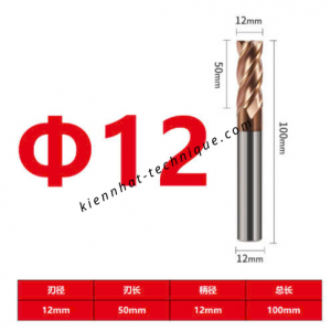 Dao phay Trụ 12*50*100*12-4F
