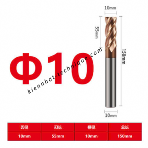 Dao phay Trụ 10*55*150*10-4F