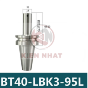 Đầu BT40-LBK3-95L gắn đầu doa