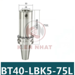 Đầu BT40-LBK5-75L gắn đầu doa